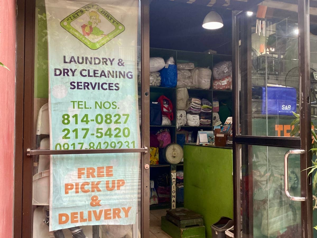 Let's Talk Dirty laundry shop in Makati