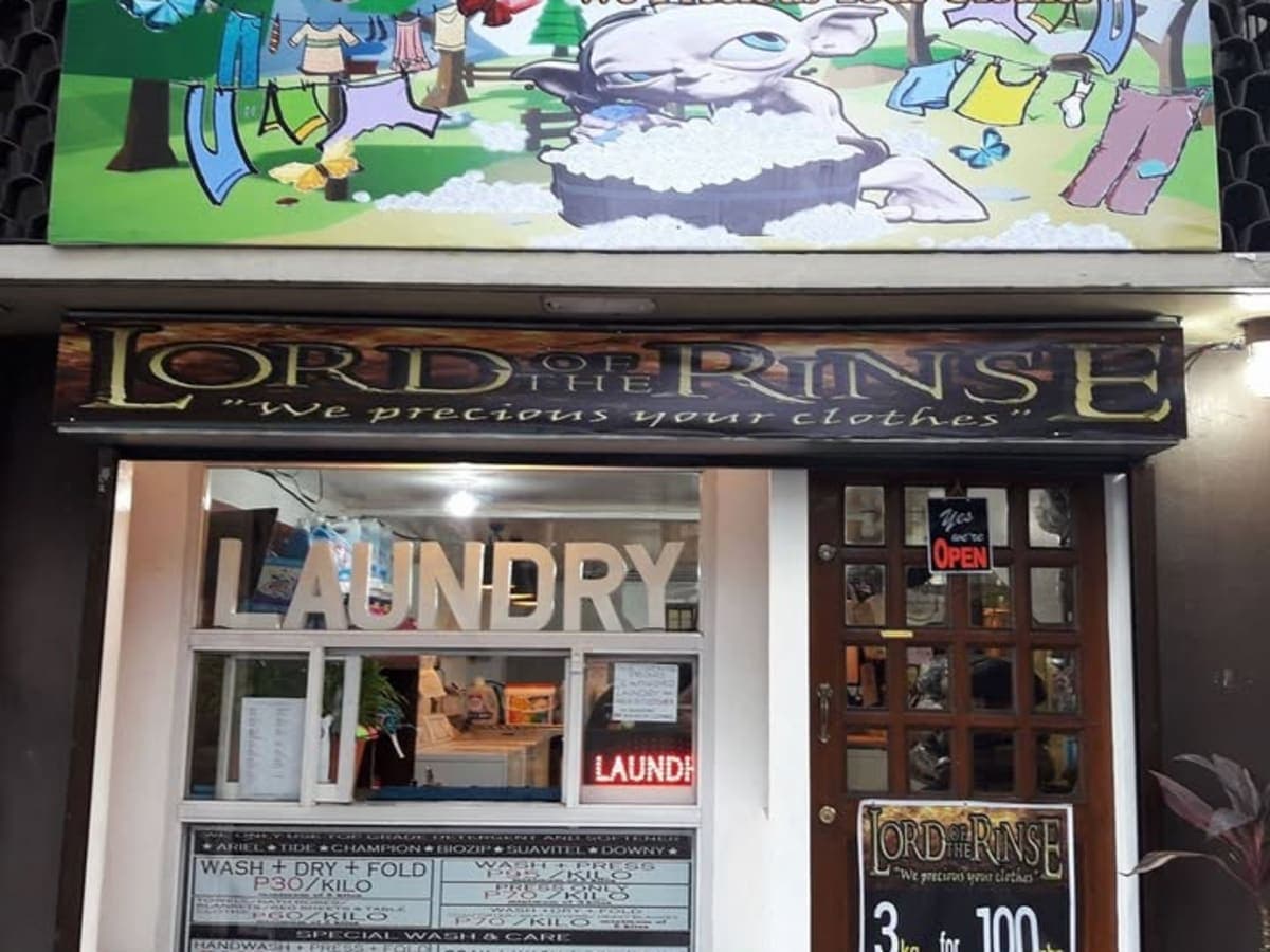 LORD OF THE RINSE laundry shop in San Juan