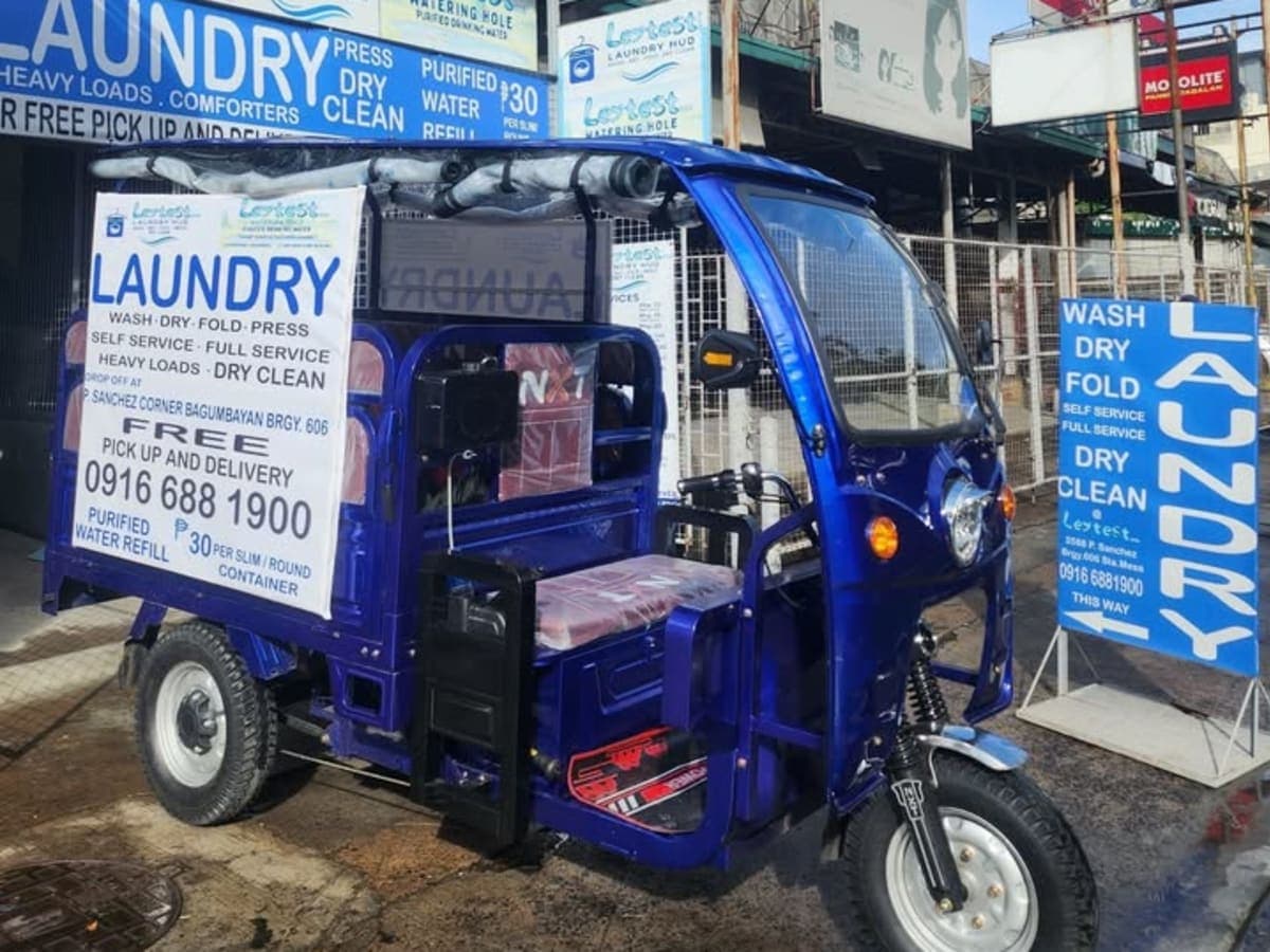 LEYTEST Laundry x Water Station x Moto Wash laundry shop in Manila