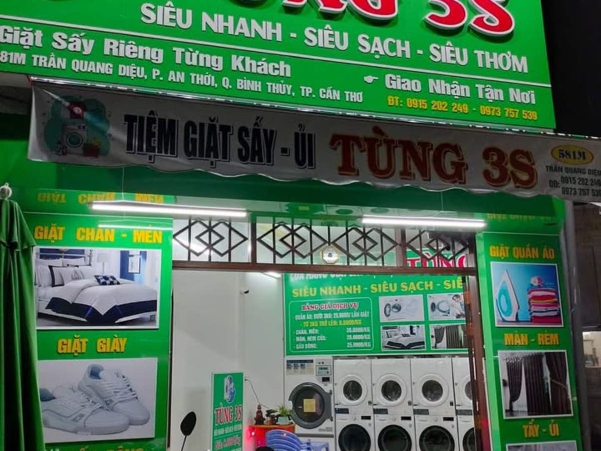 Giặt Sấy Tùng 3S laundry shop in Can Tho