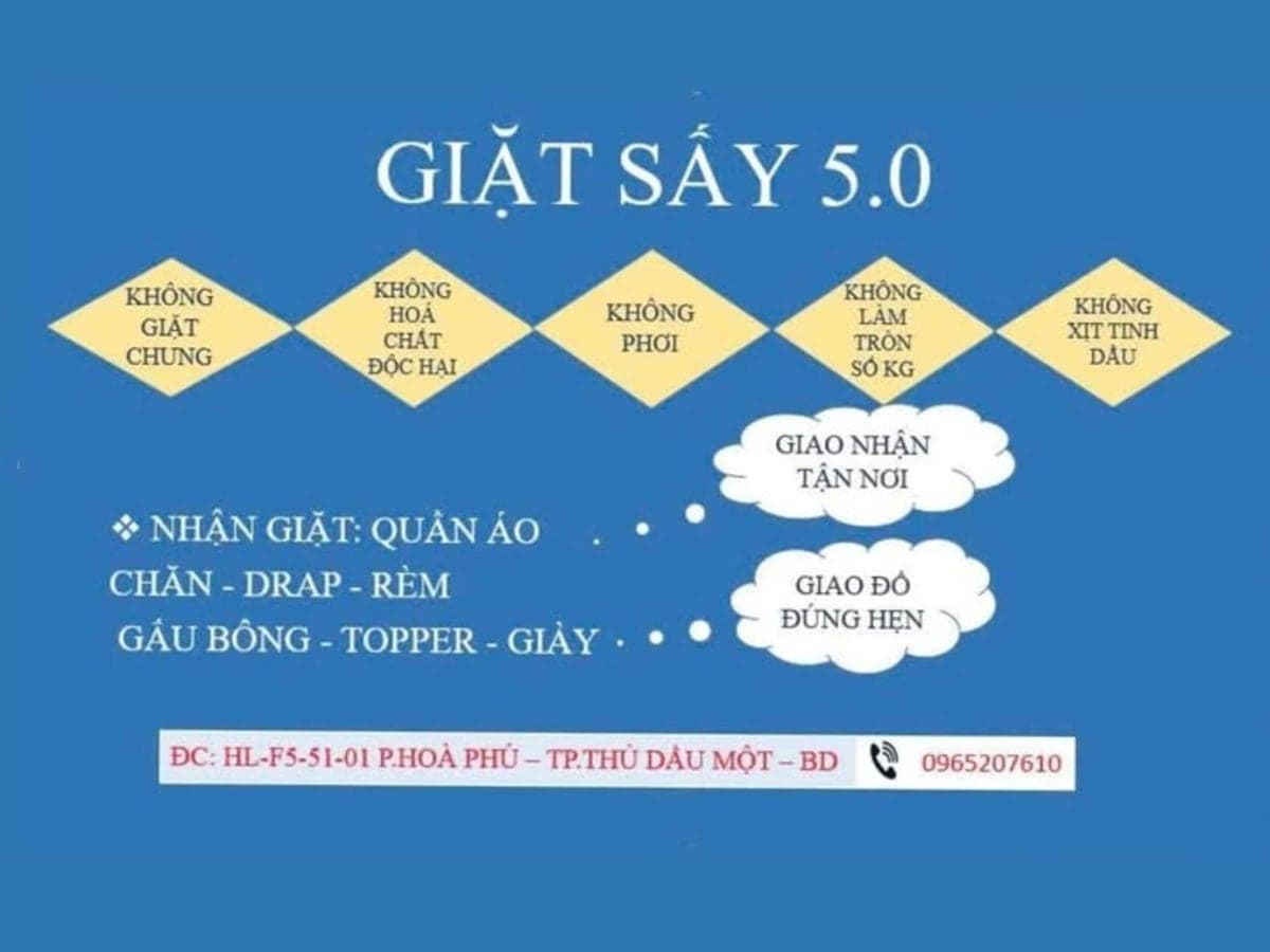 Giặt sấy 5.0 laundry shop in Ho Chi Minh City