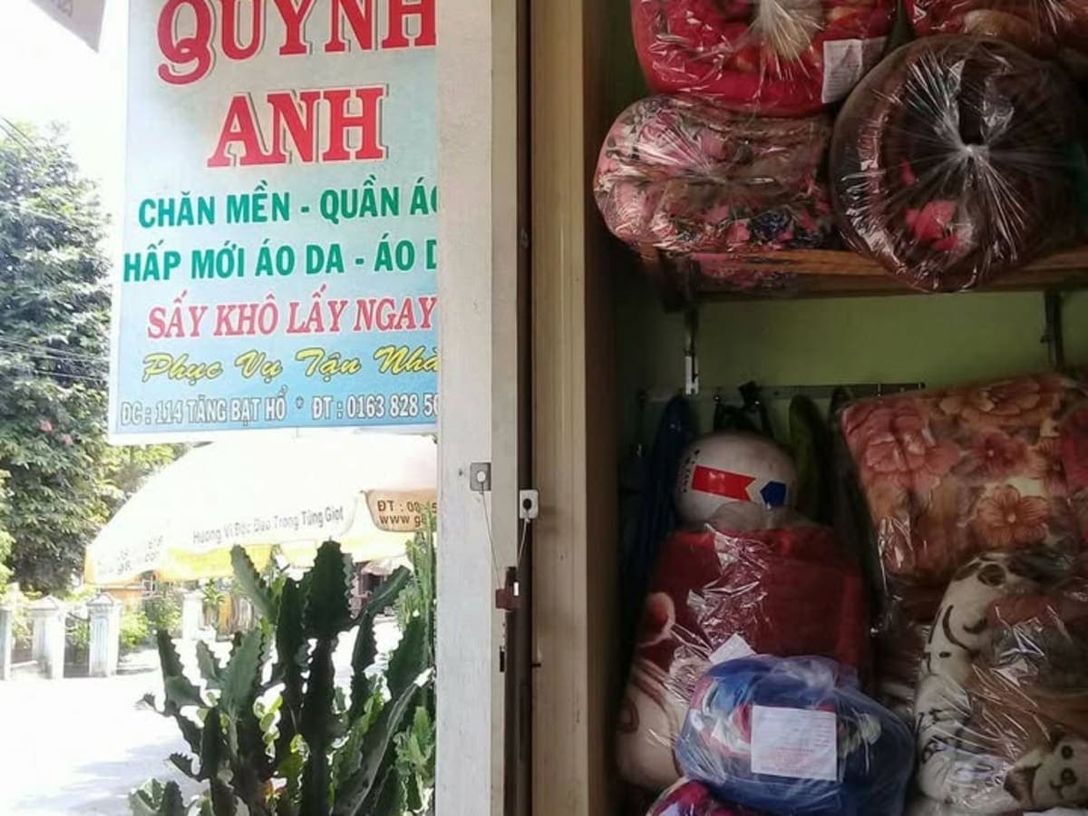 Giặt là hấp sấy Quỳnh Anh laundry shop in Hue