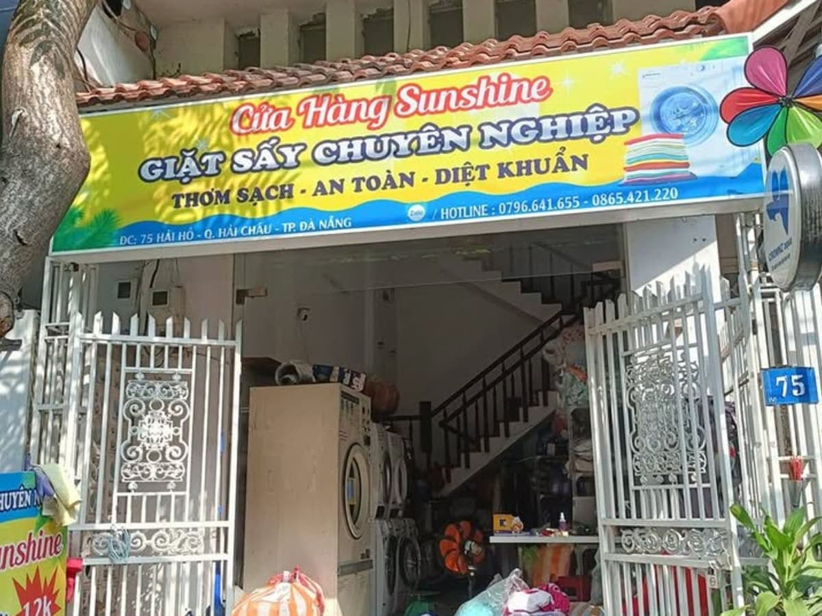 Giặt sấy tự động Sunshine laundry shop in Da Nang