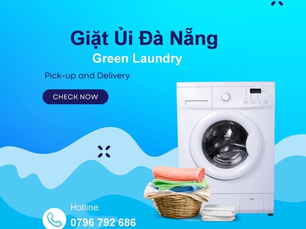 Giặt ủi lấy ngay Đà Nẵng Green Laudry laundry shop in Da Nang