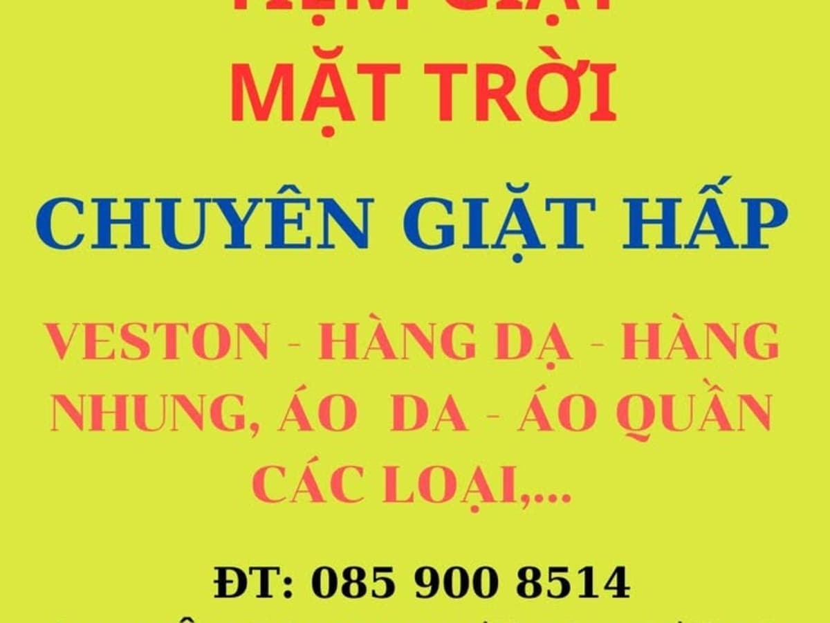 TIỆM GIẶT ỦI MẶT TRỜI laundry shop in Hue