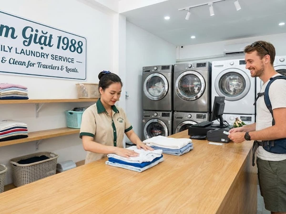 Tiệm Giặt 1988 - Same day Laundry Service - Giặt ủi quận 1 laundry shop in Ho Chi Minh City