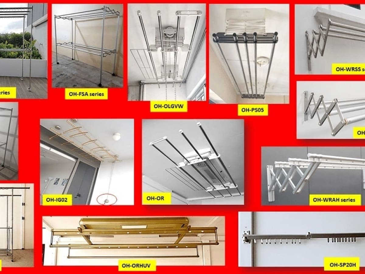 ONE HANGERS Laundry Drying Retractable Clothes Hangers in Singapore laundry shop in Woodlands