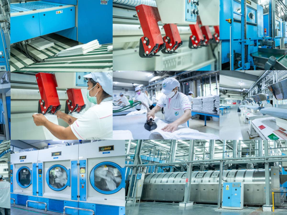 บริการรับซักผ้าโรงแรม oasislaundry service laundry shop in Bang Phli